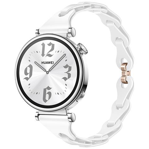 Cinturino Per Orologio In Silicone Per Huawei Gt5/4 - 18 Mm White - Foto 2