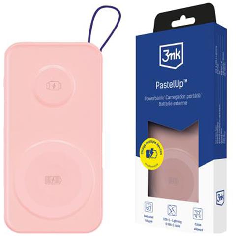 Powerbank Pastelup Wireless Qi Magsafe 10 000mah 22,5w Usb A / C, Rosa - Foto 2