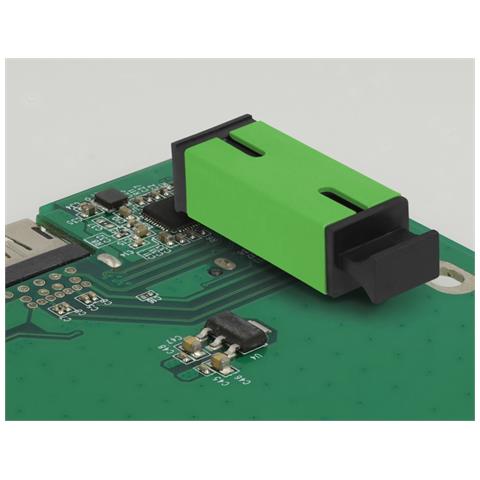 Accoppiatore in fibra ottica PCB SC Simplex femmina per SC Simplex femmina monomodale verde - Foto 2