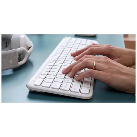 Tastiera Wireless 920-012454  Colore Bianco - Foto 6