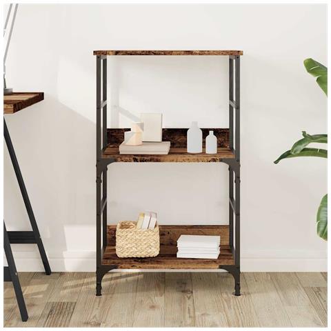 Libreria Legno Antico 50x33x82 Cm In Legno Multistrato - Foto 3