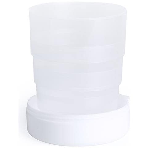 Bicchiere Pieghevole Da 220ml E Pillole Berty. Include Moschettone E Coperchio. - Foto 2