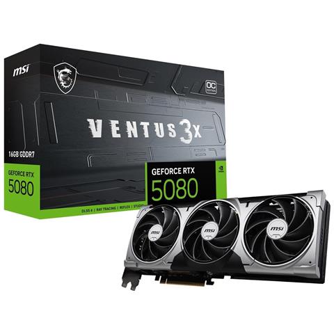Geforce Rtx 5080 16g Ventus 3x Oc - Grafikkarten (v531-095r) - Foto 1