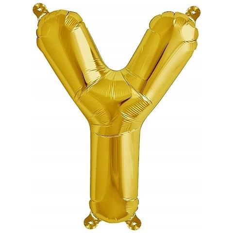 Pallone Oro A Forma Di Y – Decorazione Elegante Per Compleanni Con Effetto Wow! - Foto 1