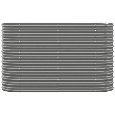 Letto Giardino Acciaio Verniciato A Polvere 114x40x68 Cm Grigio - Foto 2