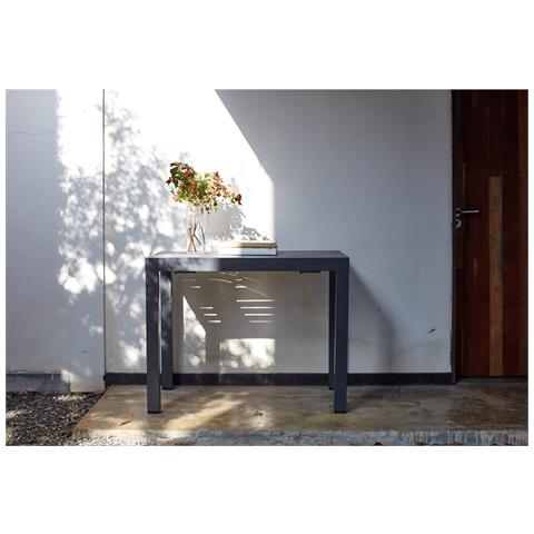 Console Extensible Aluminium Salotto Da Giardino In Teak Per 10 Persone, Tavolo Ovale, 6 Sedie, 2 Poltrone - Foto 1