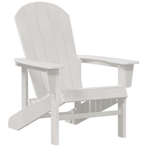 Sedia Adirondack Bianca 74x82x91 cm HDPE - Foto 1