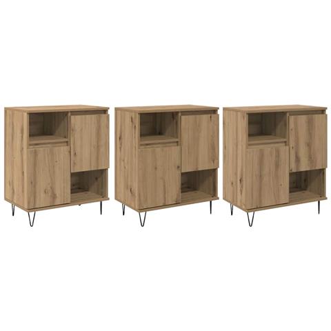 Sideboards 3 pcs rovere artigianale 180 x 35 x 70 cm - Foto 1