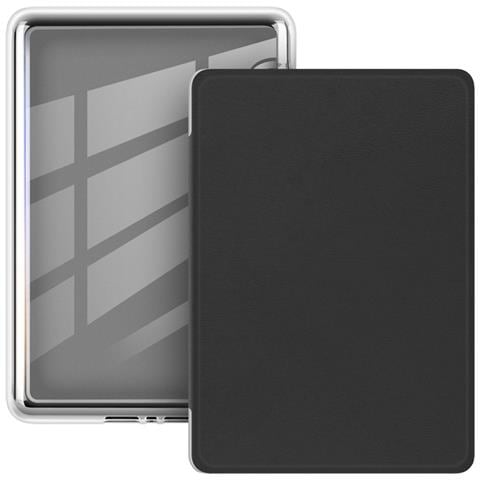 Custodia Protettiva In Acrilico Trasparente Con Funzione Sleep/wake Magnetica Per Kindle Paperwhite 558 Black - Foto 1