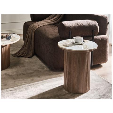 Tavolino Dora Ceramica Marrone - Foto 1