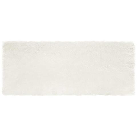 Tappeto Pecora Tafalla Bianco 80 x 200 cm Poliestere - Foto 1