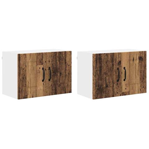 Pensile cucina con porta 2 pcs Legno vecchio 60 x 31 x 40 cm - Foto 1