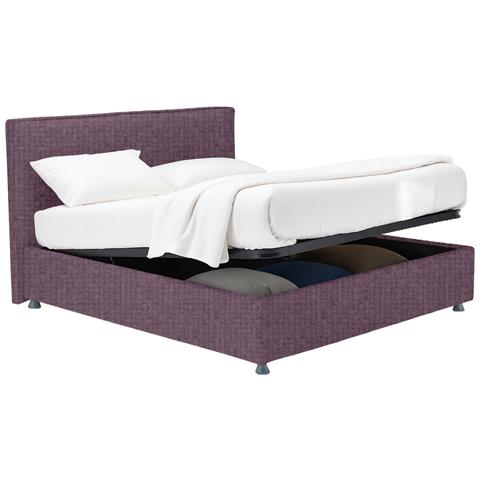Medolago - Letto Piazza E Mezza Sfoderabile, Viola Lilla - Foto 4