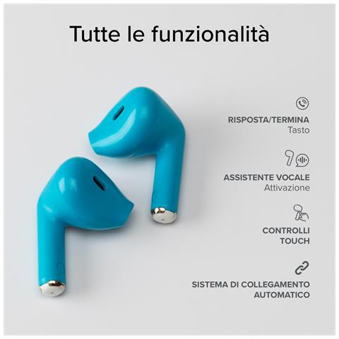 Go Pods Auricolare True Wireless Stereo (TWS) In-ear Musica e Chiamate USB tipo-C Bluetooth Blu - Foto 6