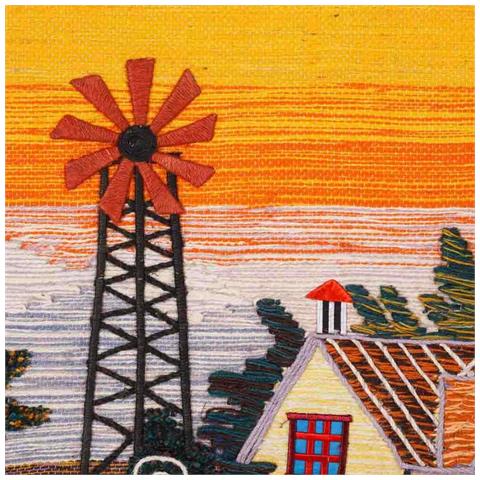 Arazzo Decorativo In Iuta Intrecciata 100x80 - Foto 2