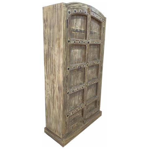 Armadio In Legno Fatto A Mano 90-100x37x170-195h Cm - Foto 1