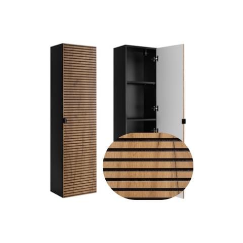 | Mobili da bagno | Marrone opaco | L /H /D ca. 35/136/27 cm | Armadio alto, Armadio da bagno alto, Mobili da bagno, Armadio da bagno, LOFT - Foto 1