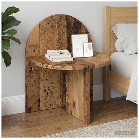 Comodino Legno antico 40 x 35,5 x 45,5 cm Legno ingegnerizzato - Foto 2