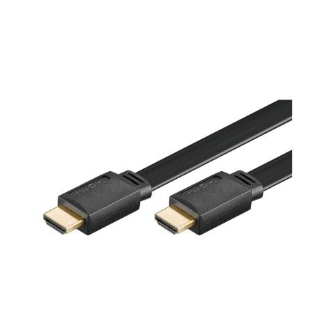 Cavo Hdmi Piatto Mt. 2 High Speed Con Ethernet Colore Nero - Foto 2