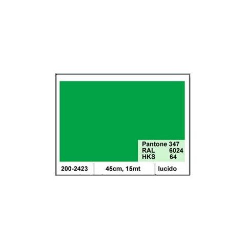 plastica adesiva 45cm x 15mt verde 120 lucido - Foto 1