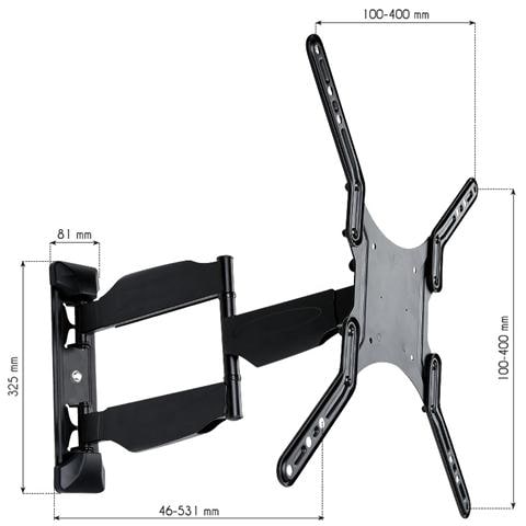 Supporto a Parete per Schermi LCD / LED / PLASMA 23-55'' Portata Max 30Kg - Foto 13