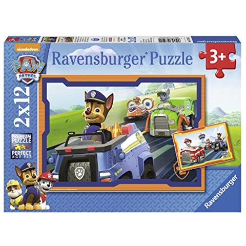 RVB07591 Paw Patrol - Puzzle 2x12 Pezzi Veicoli (C) - Foto 1
