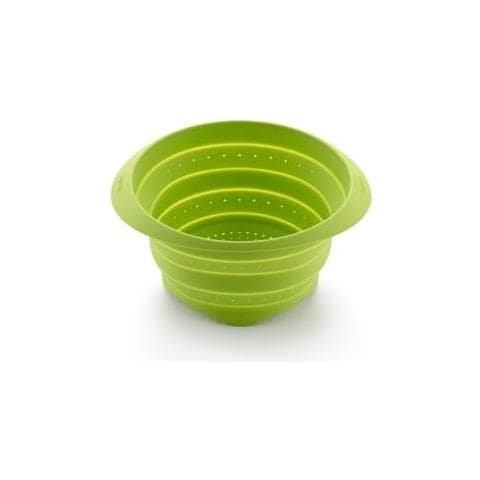 Scolapasta Pieghevole In Silicone, Verde - Foto 1