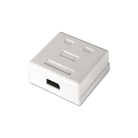 10.21.1502 - Rosetta di Superficie RJ45 Cat. 6 con 2 Presa di Collegamento UTP, Bianco - Foto 2