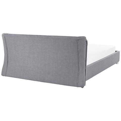 Letto Piazza E Mezzo In Tessuto Grigio 140x200cm Paris - Foto 17