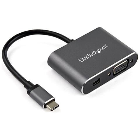 Usb C Multiport Video Adapter Vga Or Mini Dp - Hdr 4k 60 - Foto 1
