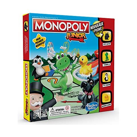 Monopolio - Junior Gioco Per Bambini - Gioco Da Tavolo, Tavolo Da Gioco Versione Francese - Foto 1