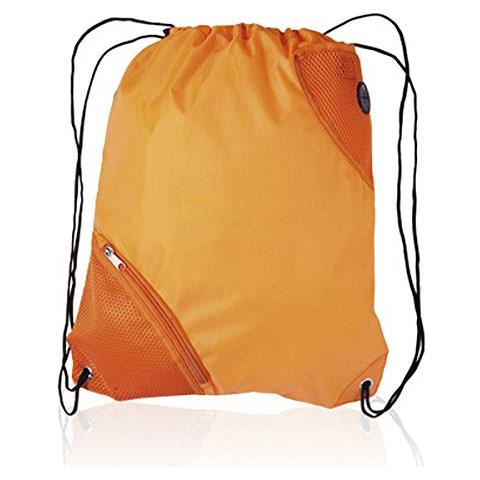 143630 Bigbuy Zaino Con Corde E Uscita Per Cuffie S1417125, Adulti Unisex, Arancione, Unico - Foto 1