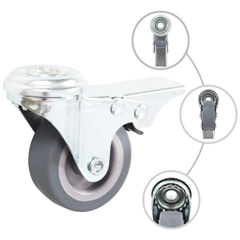 Ruote Girevoli con Foro per Bullone 12 pz 50 mm - Foto 9