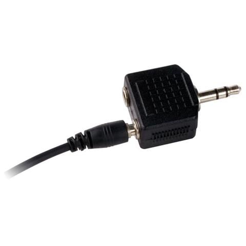 Adattatore 1 x 3.5mm Stereo Maschio con 2 x RCA Femmina Office Series Col. Nero - Foto 1