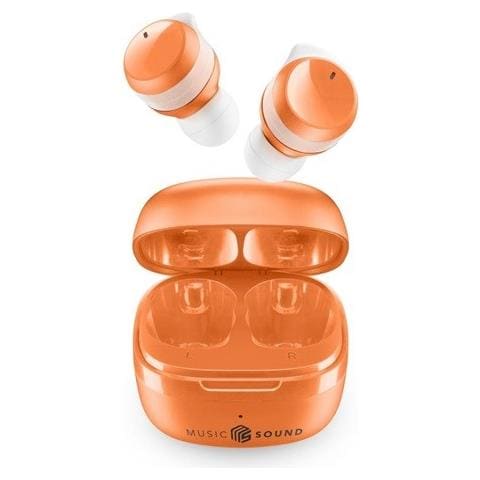 Cuffie Bluetooth FLOW con Custodia di Ricarica Colore Arancione - Foto 1