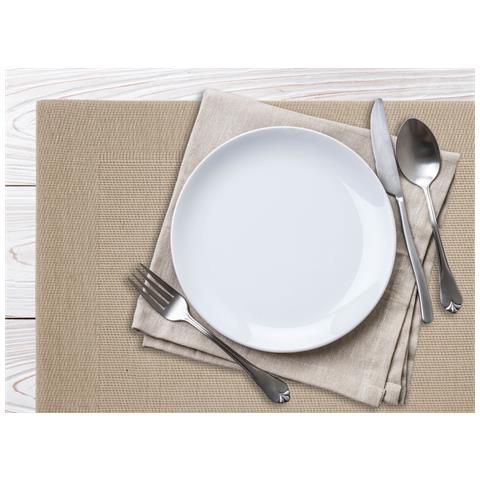 Set Tovagliette Americane Cucina Antiscivolo In Tinta Unita Lavabili In Vari Colori Set 6 Panna - Foto 2