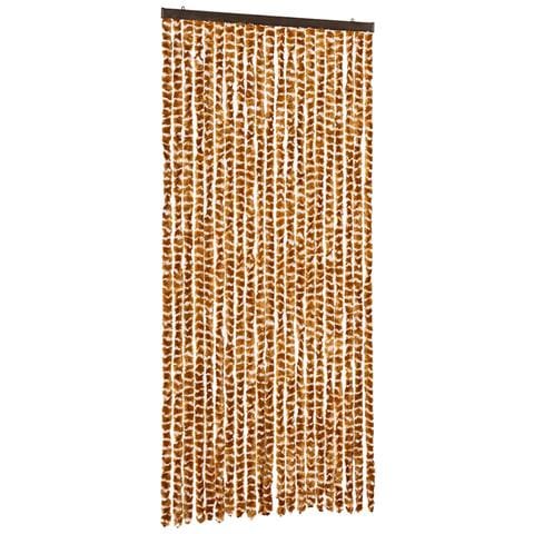 Tenda Antimosche Ocra E Bianca 90x200 Cm In Ciniglia - Foto 1