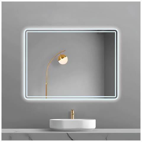 Porta Doccia Scorrevole Slide Per Box Nicchia Due Ante Cristallo Temprato *** Misure : 120x80 Cm, Tonalità : Dimmerabile 2700-4500-6500k - Foto 1