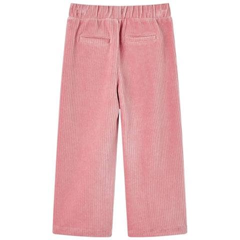 Pantaloni Per Bambini In Velluto A Coste Rosa Chiaro 116 - Foto 2