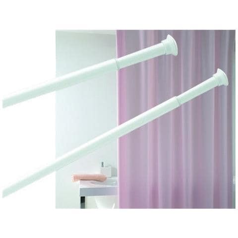 Sostegno Estensibile In Alluminio Per Tende Doccia - 75-135 Cm - Foto 1