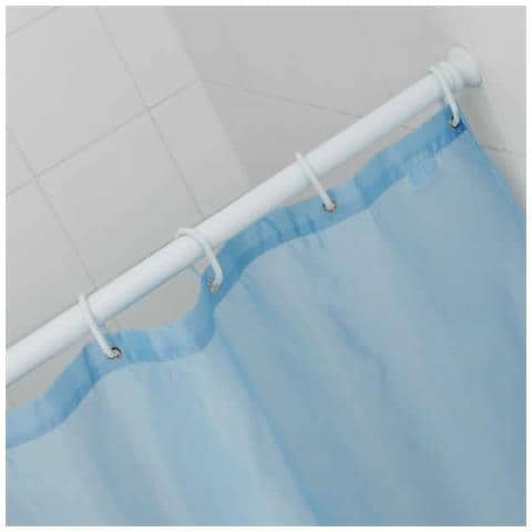 Sostegno Estensibile In Alluminio Per Tende Doccia - 75-135 Cm - Foto 2