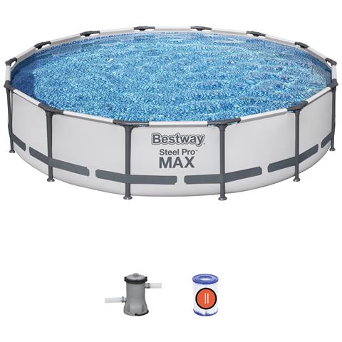 Piscina Tonda Con Struttura Steel Pro Max 427x84 Cm 56595 - Foto 1