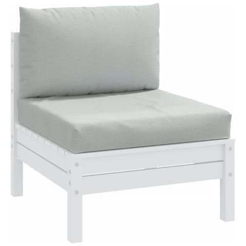 Cuscini Per Pallet 2 Pz Grigio Chiaro Mélange In Tessuto - Foto 1