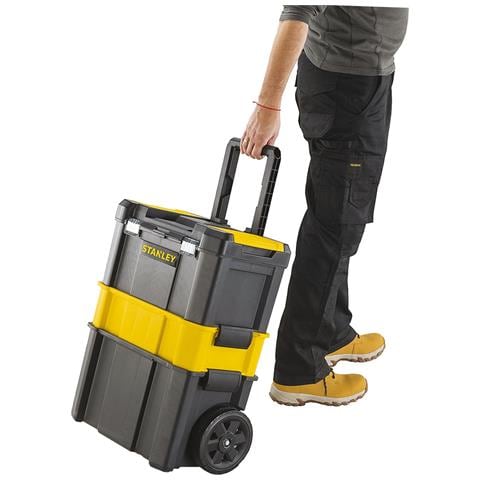 Carrello Trolley Porta Attrezzi E Minuterie Con 3 Livelli Di Stoccaggio E Lucchettabile Professionale - Foto 2