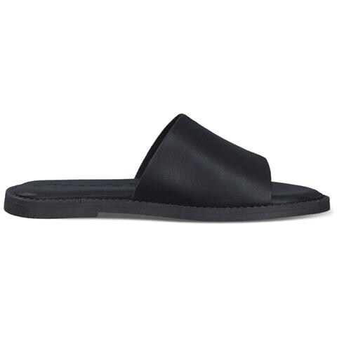 Black Casual Open Slippers Ciabatte Pelle Scarpe Donna Nero Eu 36, 1-27135-42 001 - Foto 3