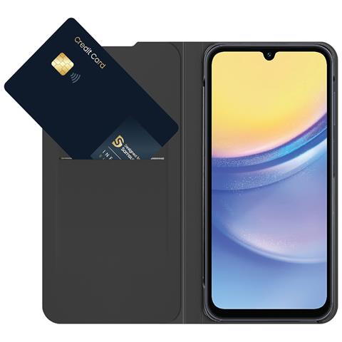 Custodia Per Galaxy A16 4g / 5g Modello Folio Flip Wallet Con Portacarte, Nero - Foto 2