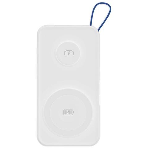 Powerbank Magsafe Qi 10000mah Pastelup 22.5w Con Porte Usb-a / Usb-c, Bianco - Foto 1