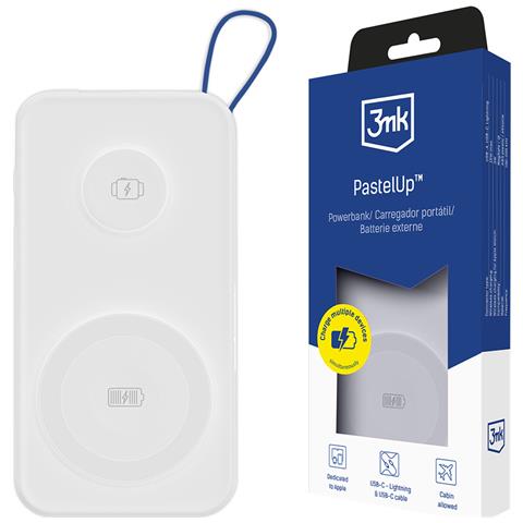 Powerbank Magsafe Qi 10000mah Pastelup 22.5w Con Porte Usb-a / Usb-c, Bianco - Foto 2