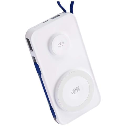 Powerbank Magsafe Qi 10000mah Pastelup 22.5w Con Porte Usb-a / Usb-c, Bianco - Foto 10