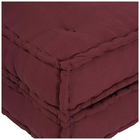Pouf Modulare Marrone Rossiccio 70x70x36 in Tessuto - Foto 2